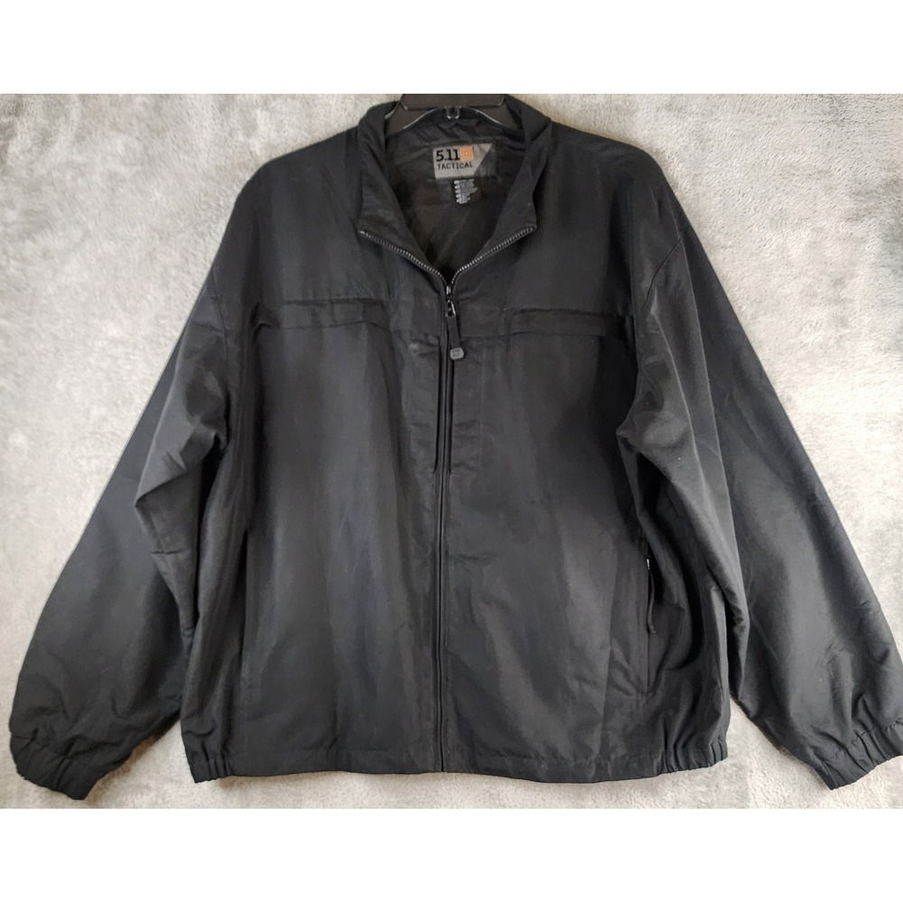 5.11 Tactical Jacket Mens XL Black Full Zip Wind Resistant Response Utility